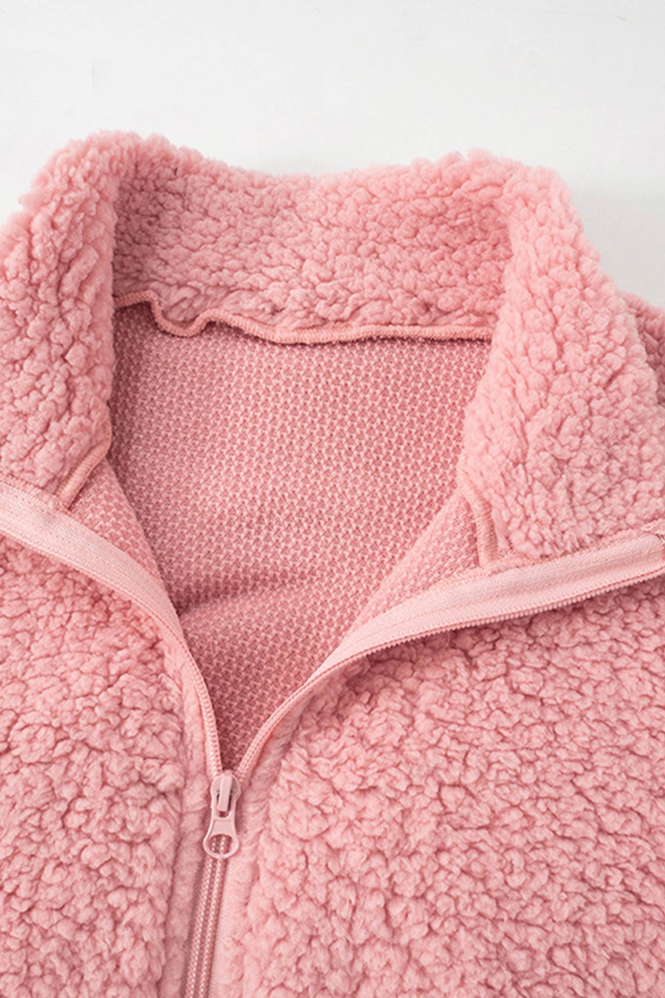 Plush Drawstring Crop Hoodie Shorts Set