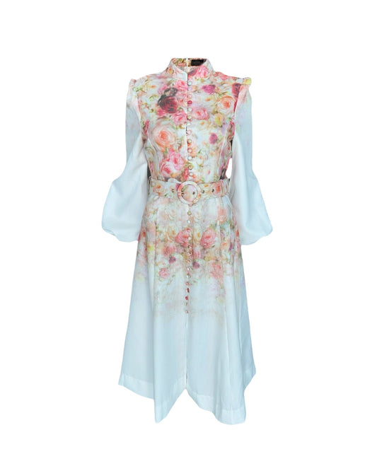Floral Print "Dana" Midi Dress